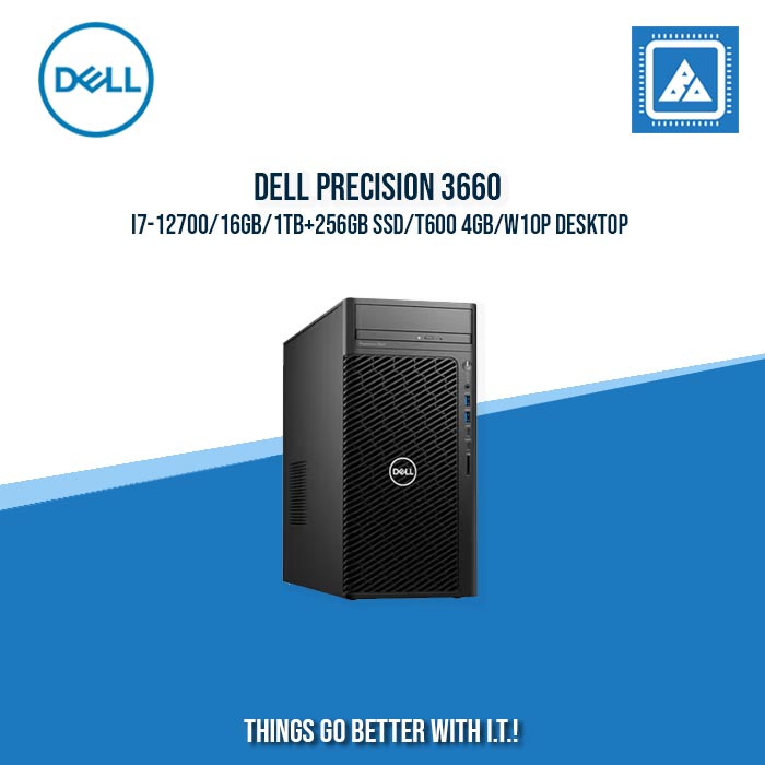 DELL PRECISION 3660 I7-12700/16GB/1TB+256GB SSD/T600 4GB/W10P DESKTOP DELL PRECISION 3660 I7-12700/16GB/1TB+256GB SSD/T600 4GB/W10P DESKTOP
